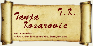 Tanja Košarović vizit kartica